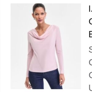 INC International Concepts Light Pink Cowl Neck Sweater